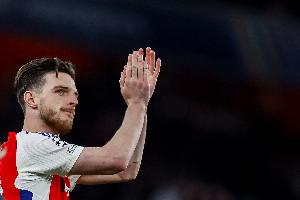 兰帕德：赖斯锁定枪手的首发位置当之无愧，他天赋出众且技术全面